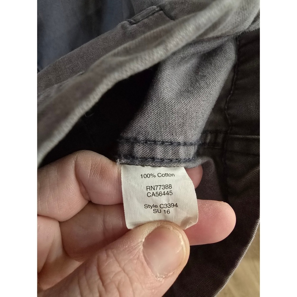 Madewell Gray Utility Jacket Button Zip Pockets Drawstring Waist Size M - Picture 8 of 8